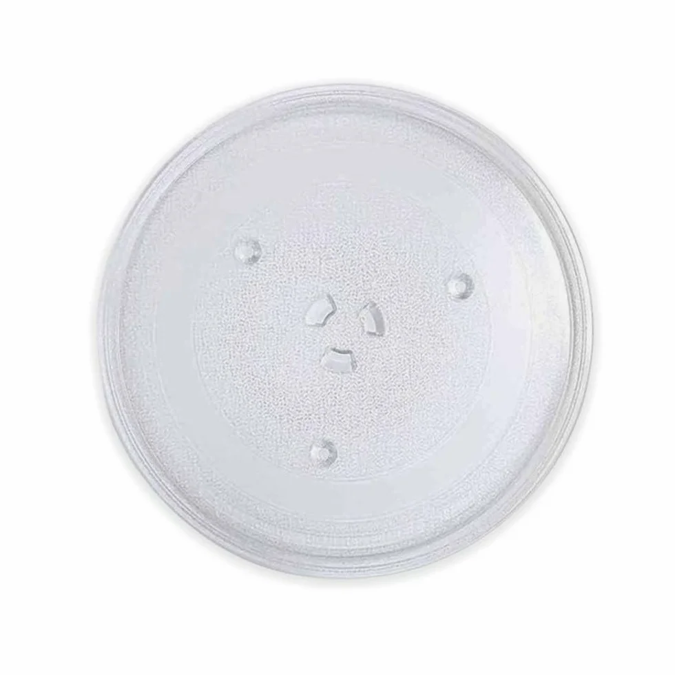 Plateau Micro Onde Tournant Universel 27 cm Verre 3 Attaches
