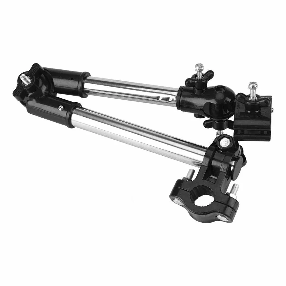 Agatige Parapluie Poussette avec Clip 360° pour Fauteuil Roulant, Vélo, Chaise