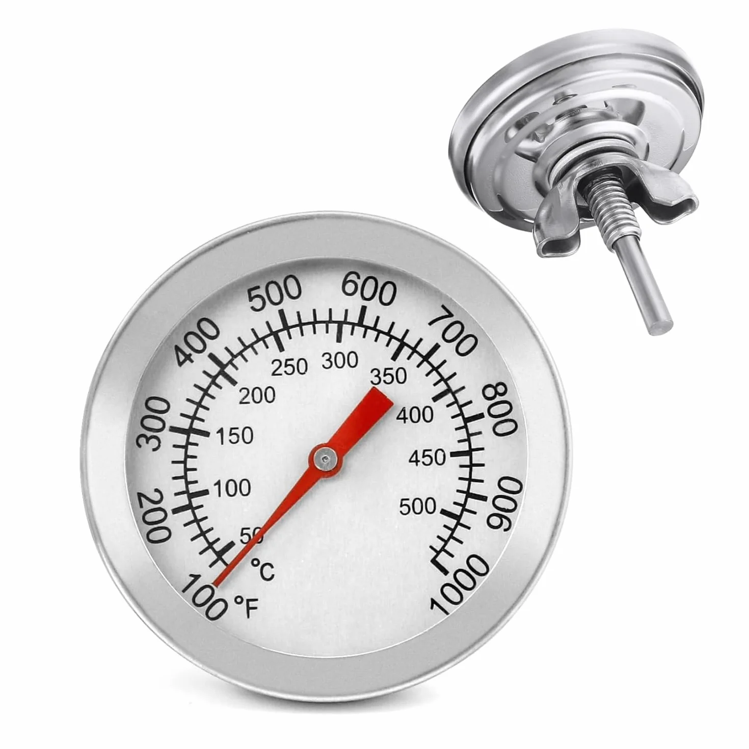 Thermomètre pour Grill à Charbon 50-600℃ Haute Température Barbecue Fumoir