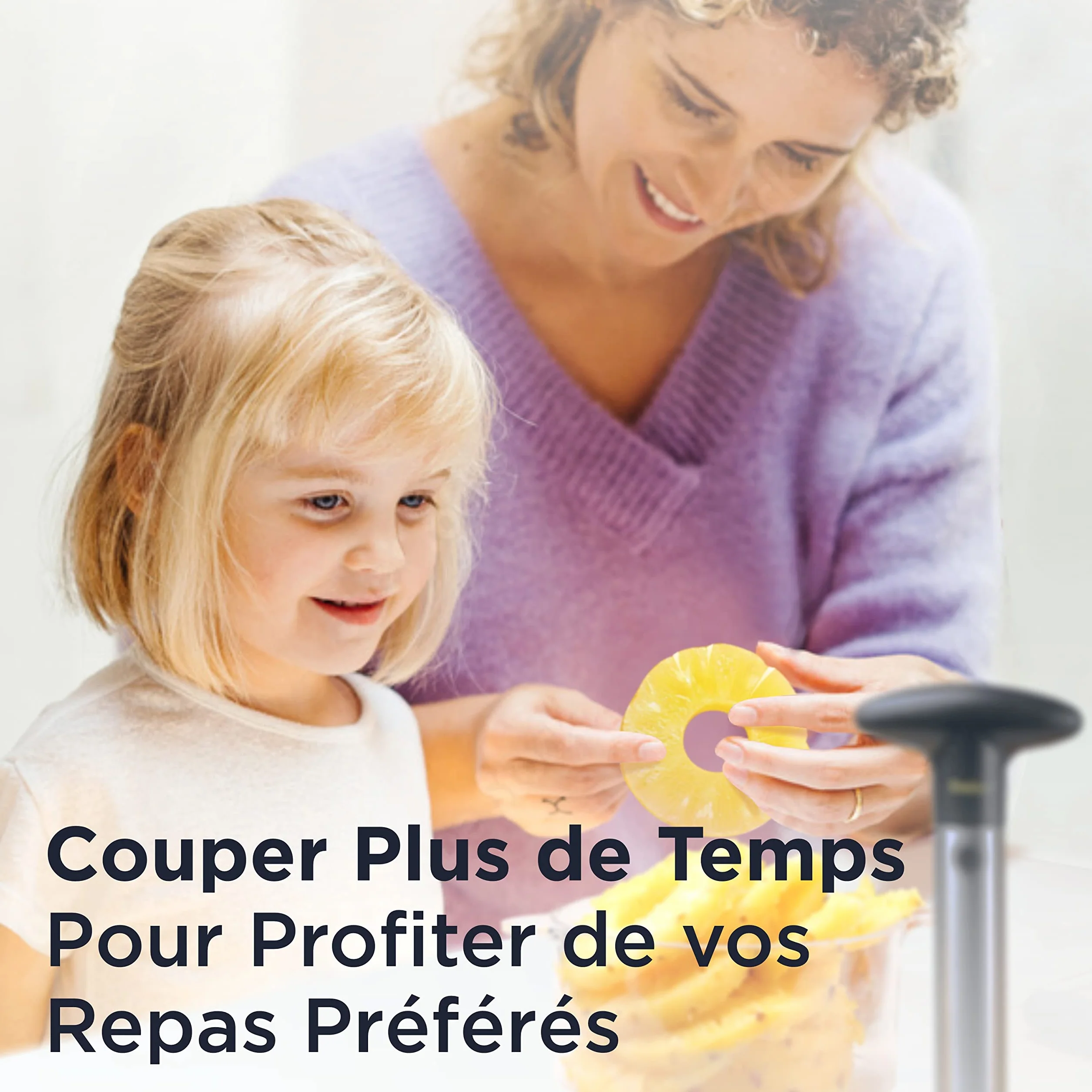 Deiss PRO Dévideur d’Ananas Coupe-Ananas 2 en 1 Acier Inoxydable