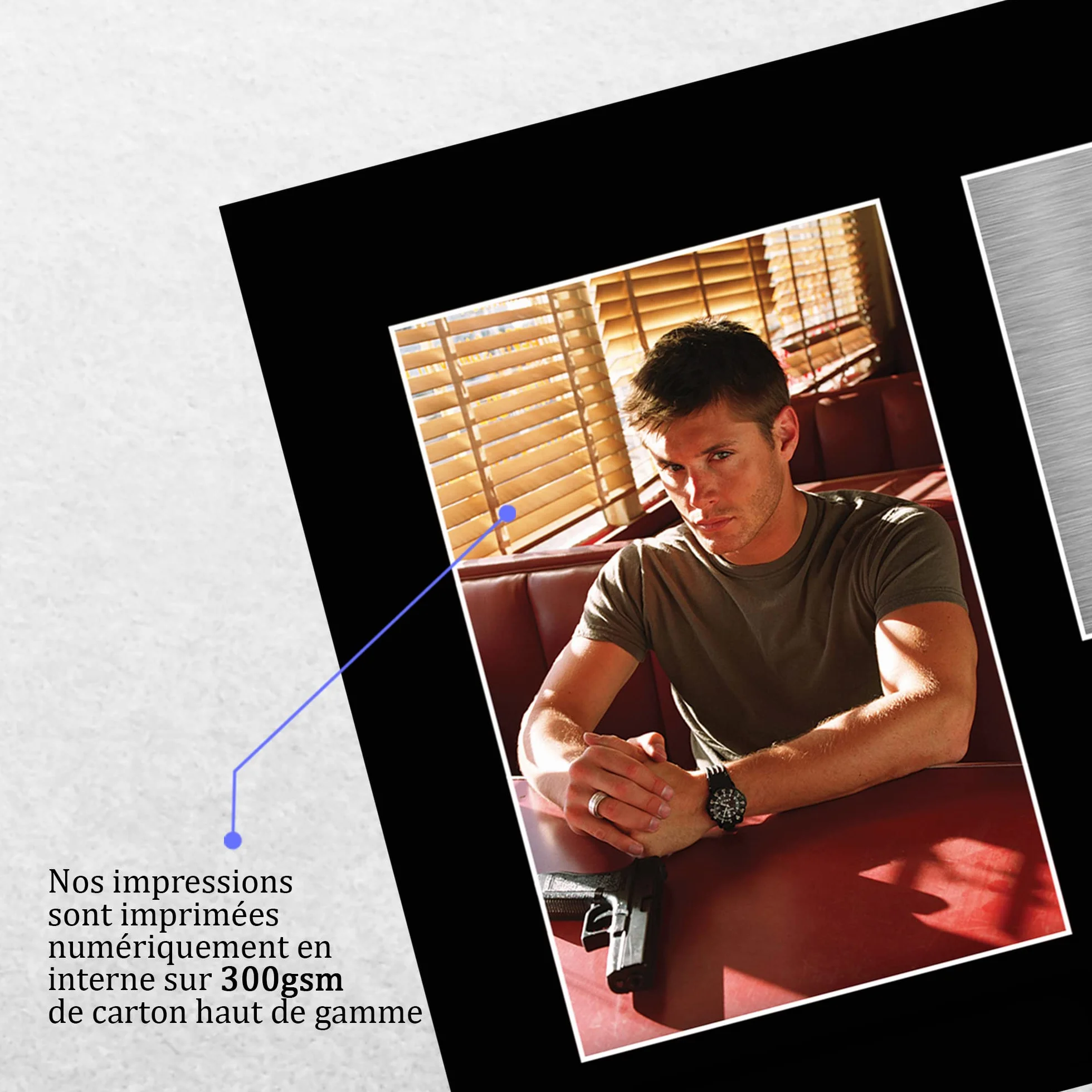 A4 Supernatural Jensen Ackles Cadeaux Imprimé Signé Autographe Photo