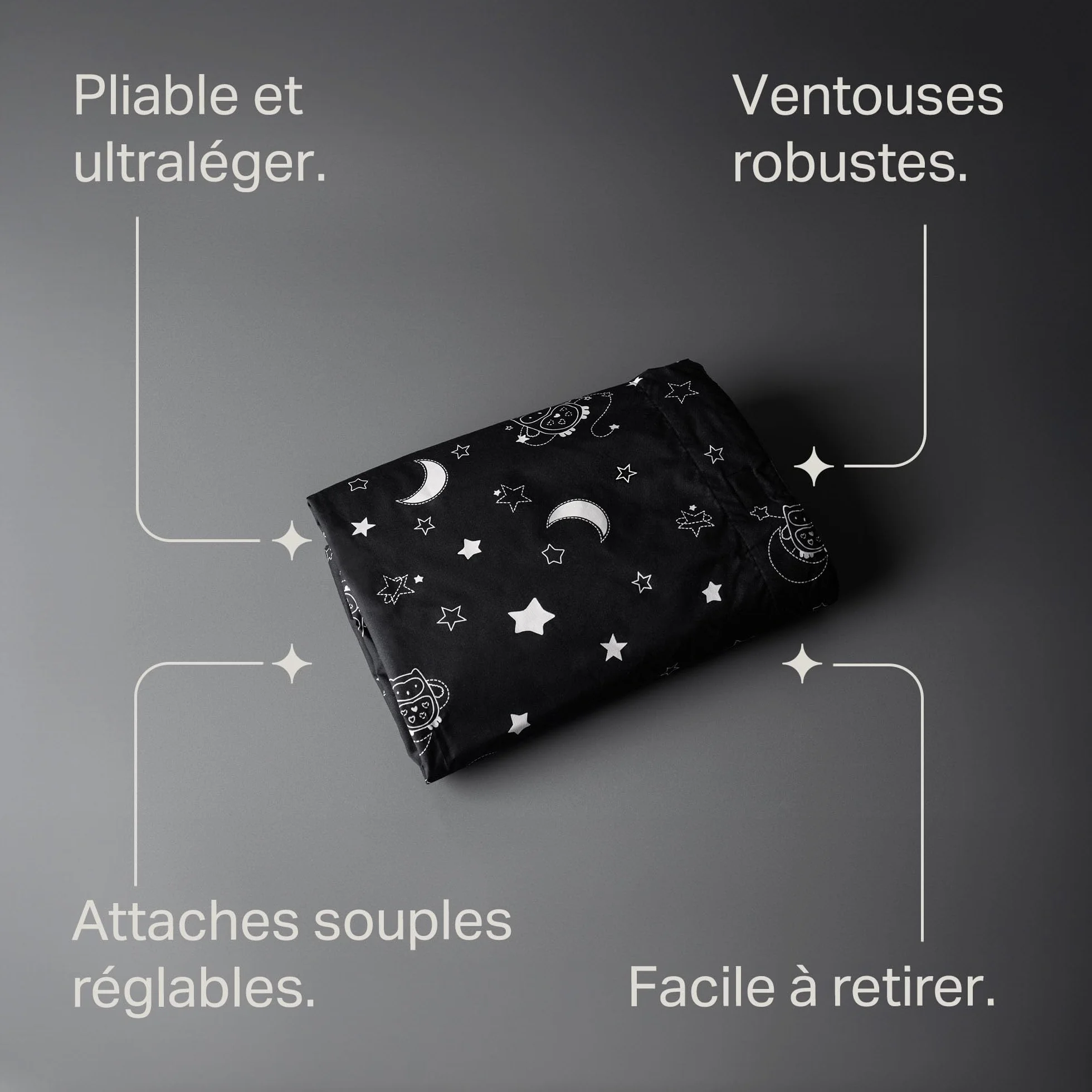 Tommee Tippee Rideau Occultant GRO-Anywhere Blind Ollie la Chouette, Portable, Léger, 130 x 198 cm