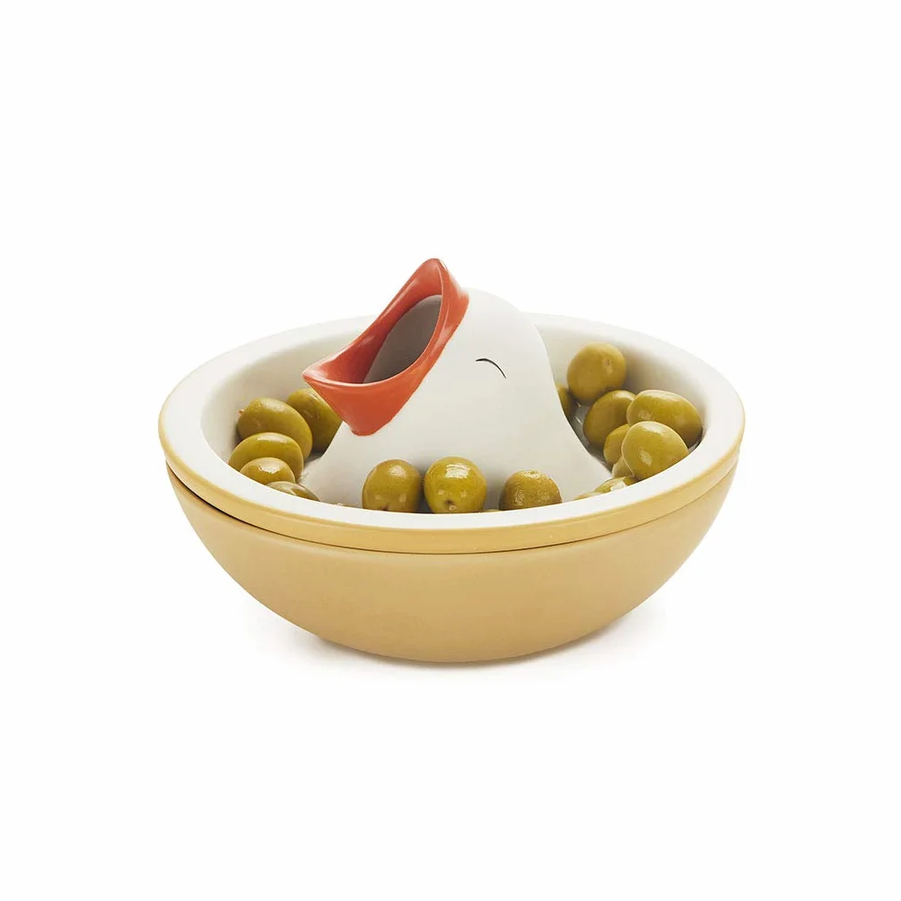 Balvi Bol apéritif Hungry Bird avec compartiment pour coques noix
