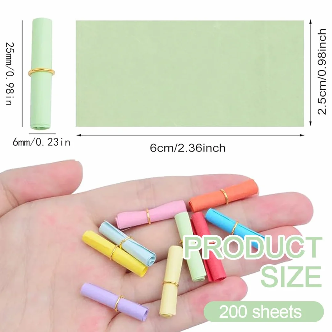 Petit Parchemin Capsules De Messages Rouleaux De Parchemin Miniatures Souhaits, 200 pièces