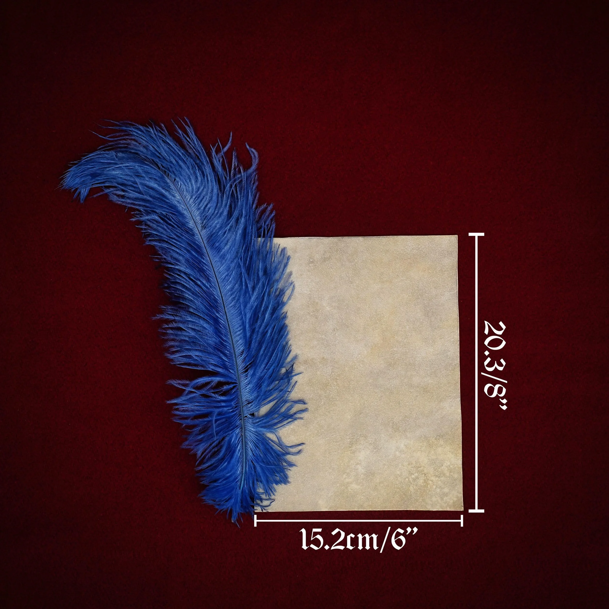 Mythrojan Papier parchemin médiéval en cuir véritable prédécoupé 15,2 x 20,3 cm pour sculpture et gaufrage
