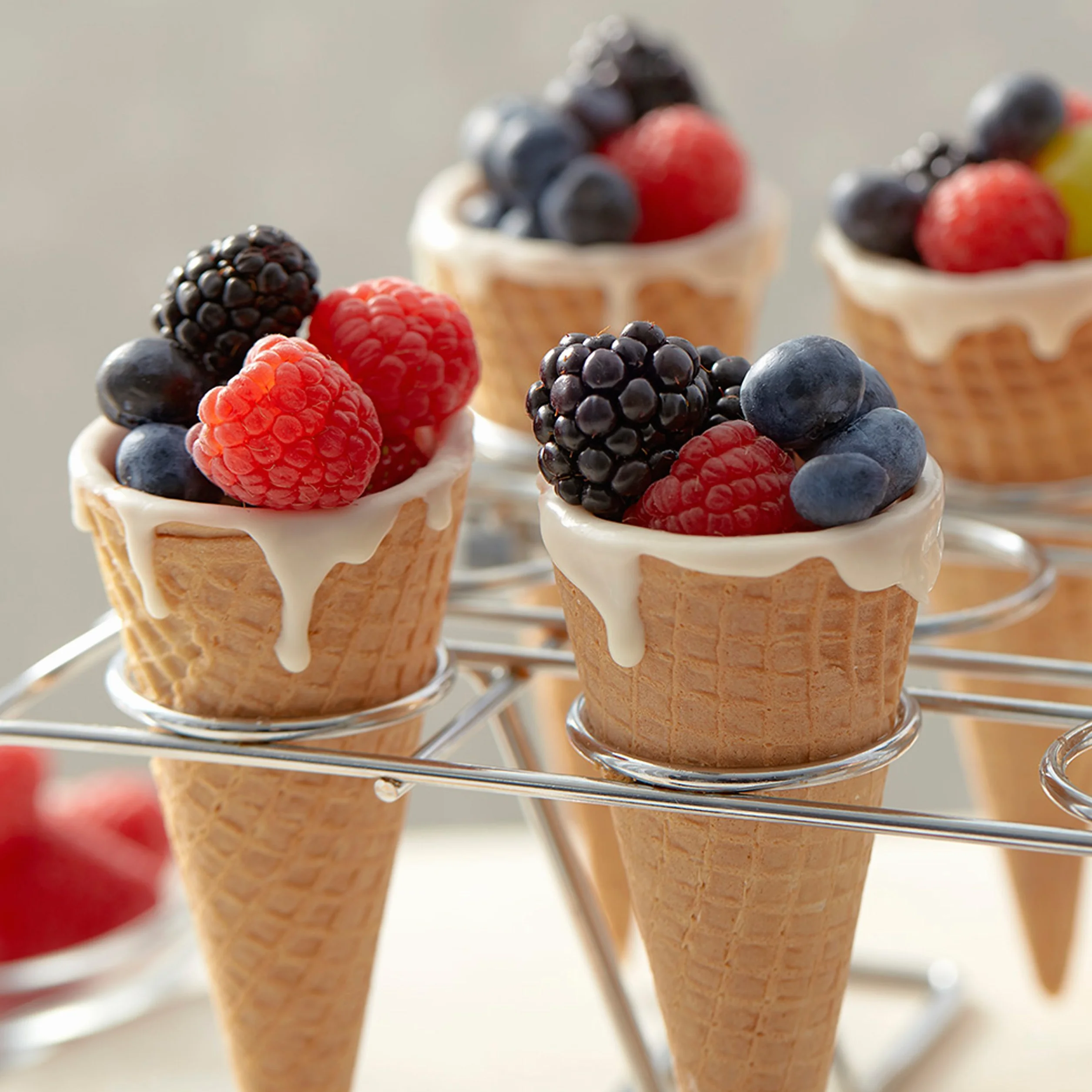 Grille à Cônes pour Cupcakes, 12 Trous pour Cônes à Glace