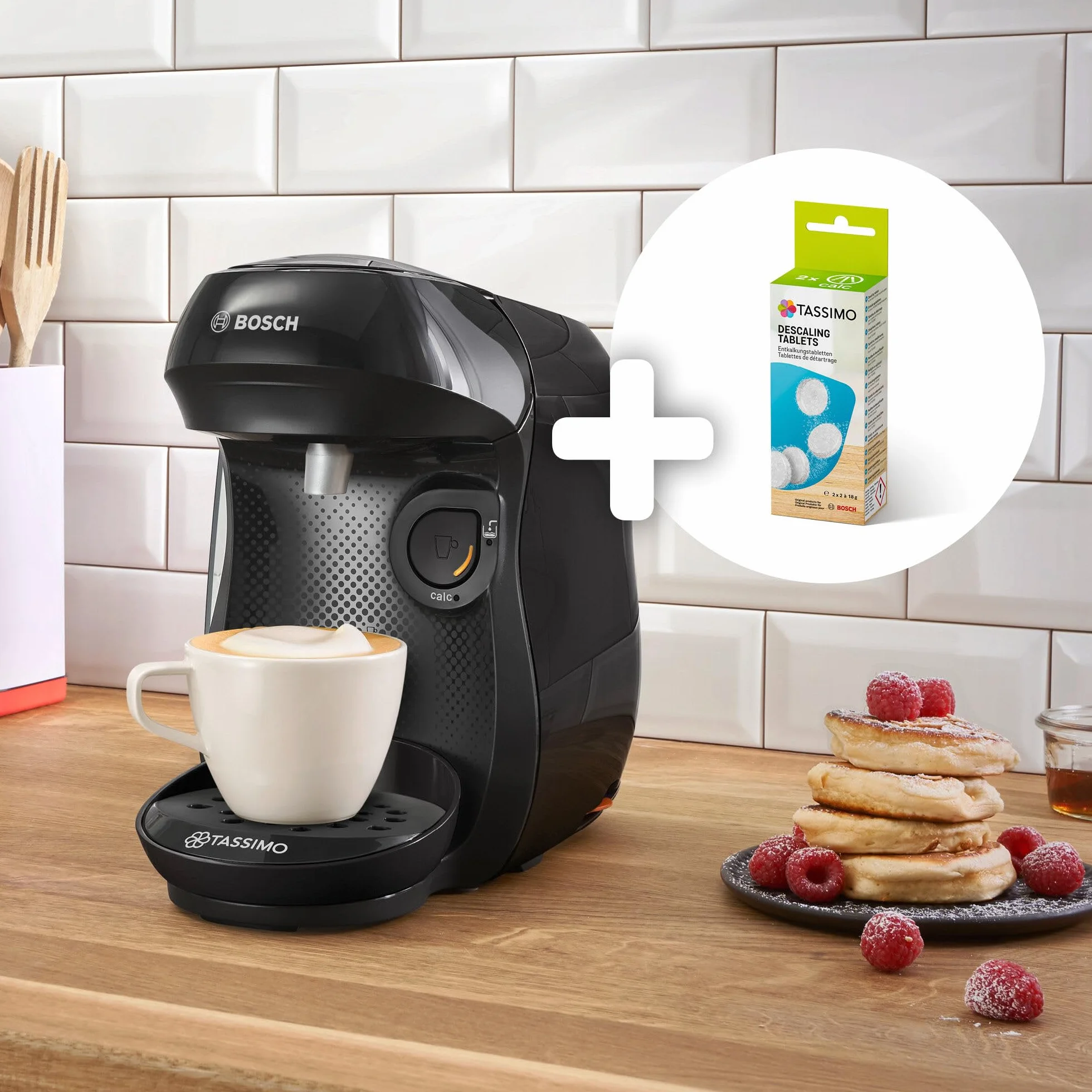 Bosch Tassimo Happy friendly TAS102EA Machine à café multi-boissons OneTouch cafétière à dosettes Intellibrew noir