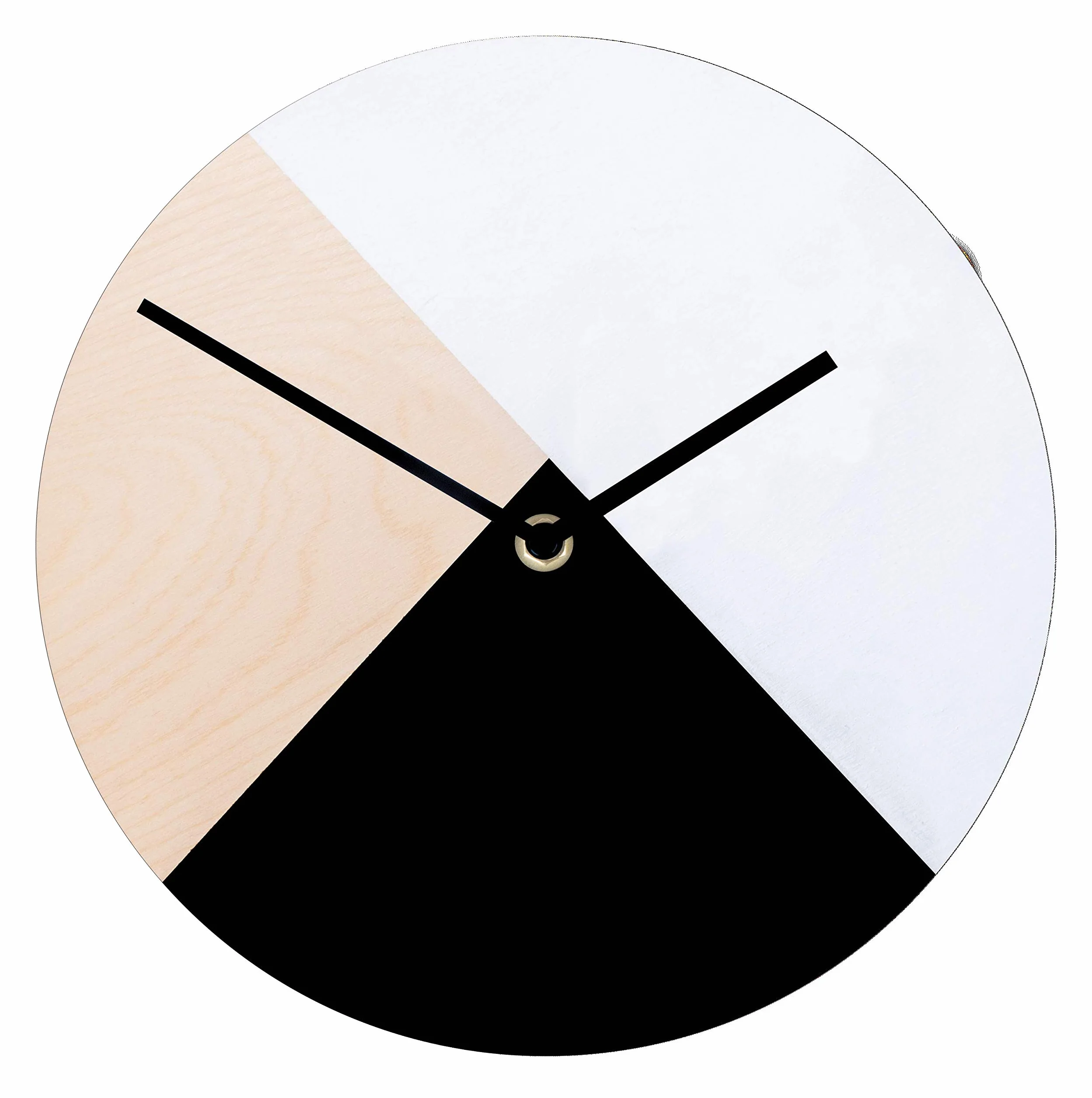 Rayher Disque en bois naturel ø 25cm épaisseur 6mm perçage 7,6mm horloge murale décoration