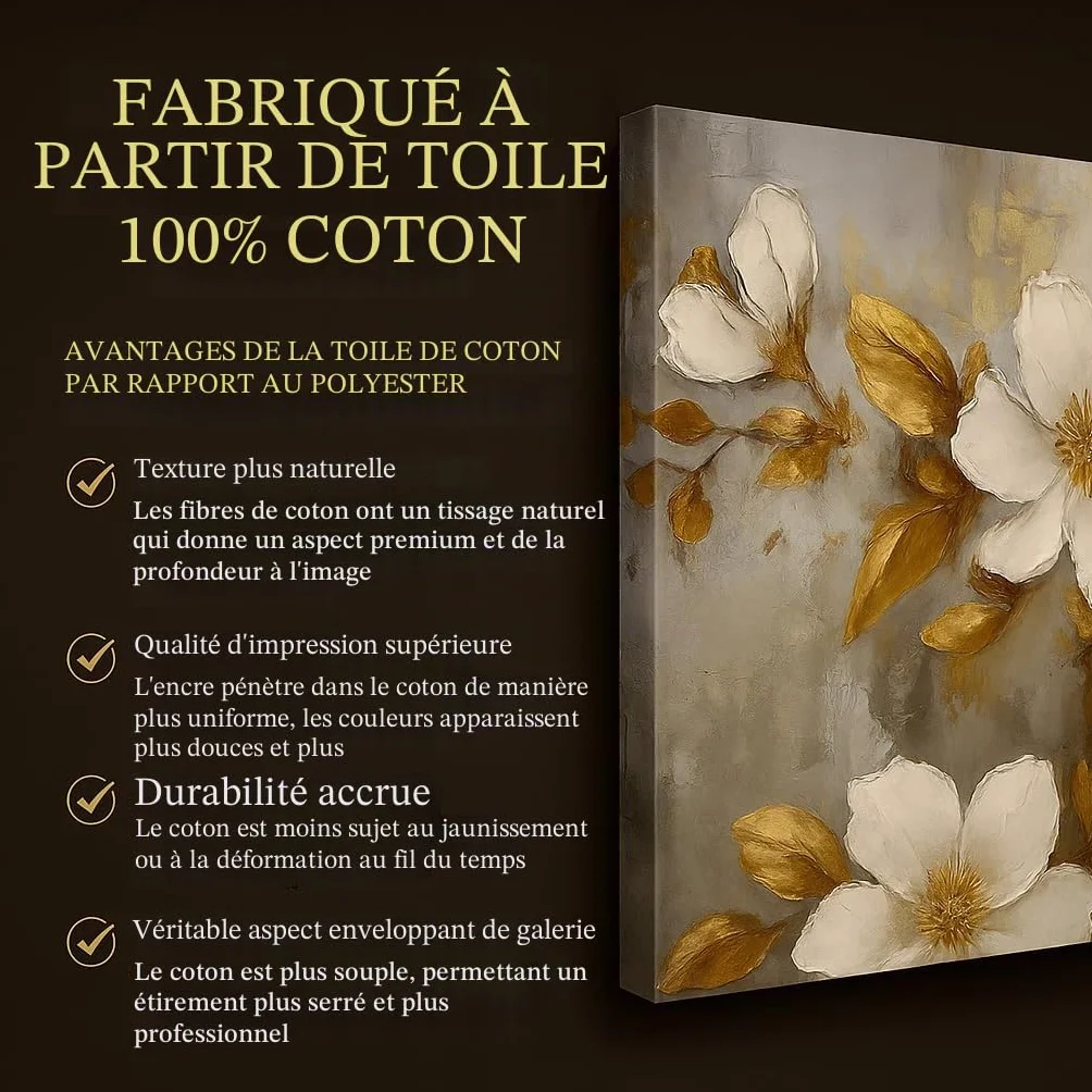 AREDE Tableau Décoration Murale Toile Vador Art Déco Salon Chambre 60 x 40 cm