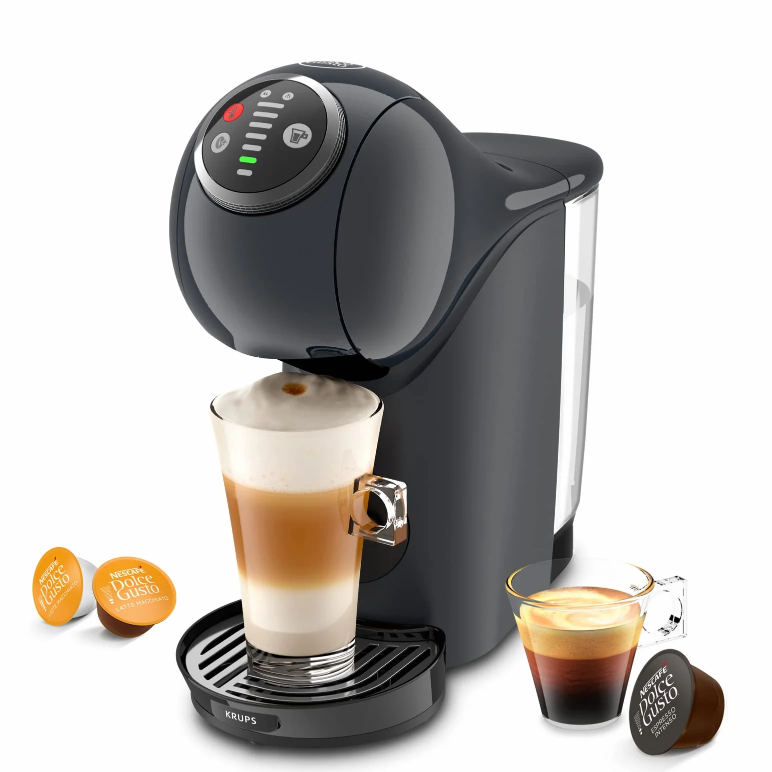 Nescafé Dolce Gusto Krups Genio S Plus Machine à café capsules 15 bars 0,8 L gris KP340B10