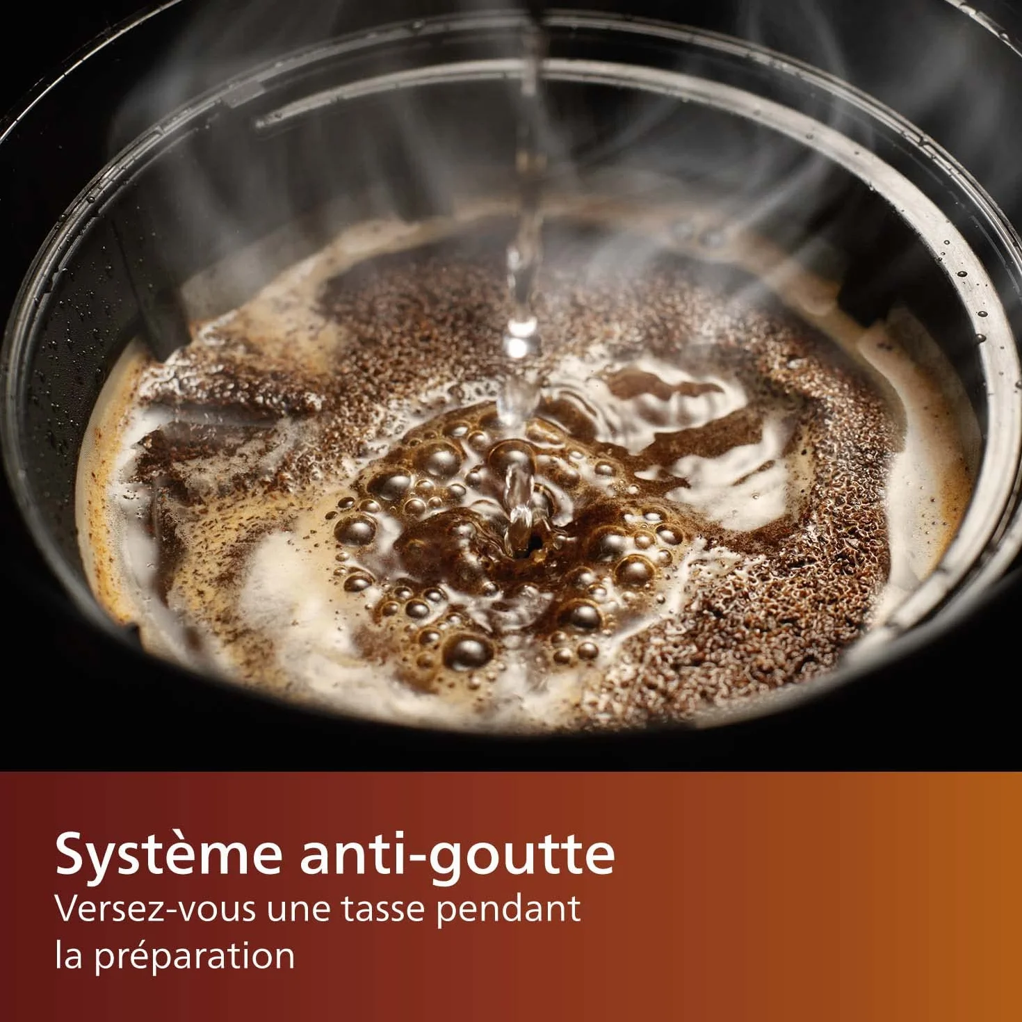 Philips Machine à Café Filtre 1.2 L 15 Tasses Inox Argent/Noir HD7546/20