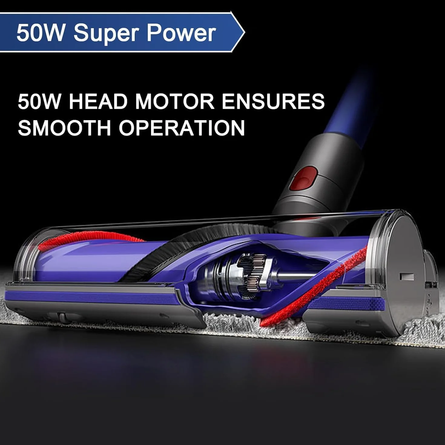 Tête de Brosse Dyson V7 V8 V10 V11 V15 SV10 SV11 SV12 SV14 Brosse Motorisée Sols Durs Tapis