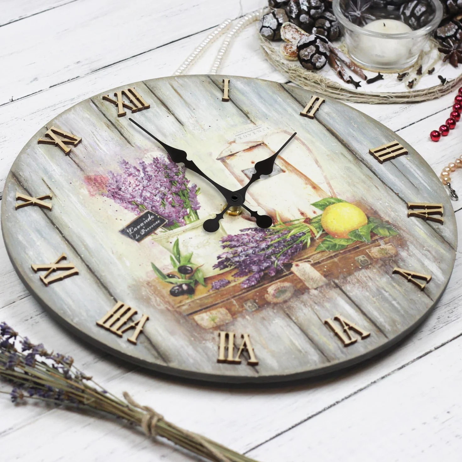 Hicarer 31 mm Mouvement d'Horloge à Axe Longitudinal Élevé avec 2 Mains de Pique pour Cadrans Jusqu'à 51,4 cm