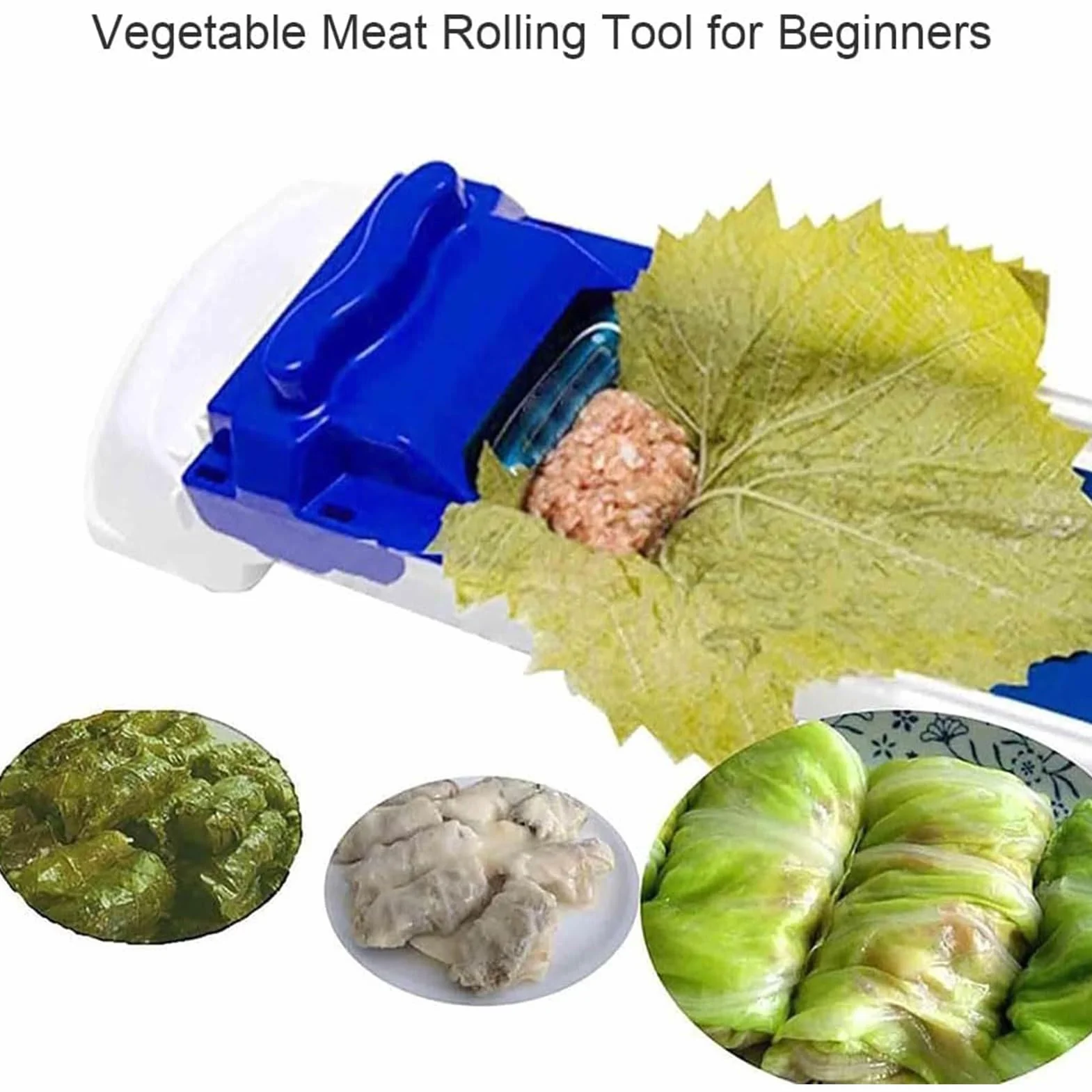 Machine à Rouler les Feuilles de Chou, Rouleau de Viande Végétale, Feuilles de Vigne Farcies