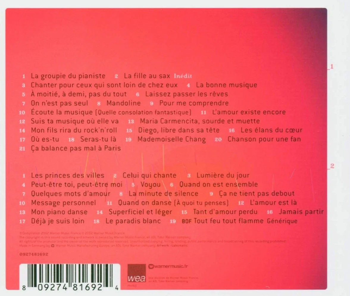 Michel Berger Pour me comprendre 40 chansons