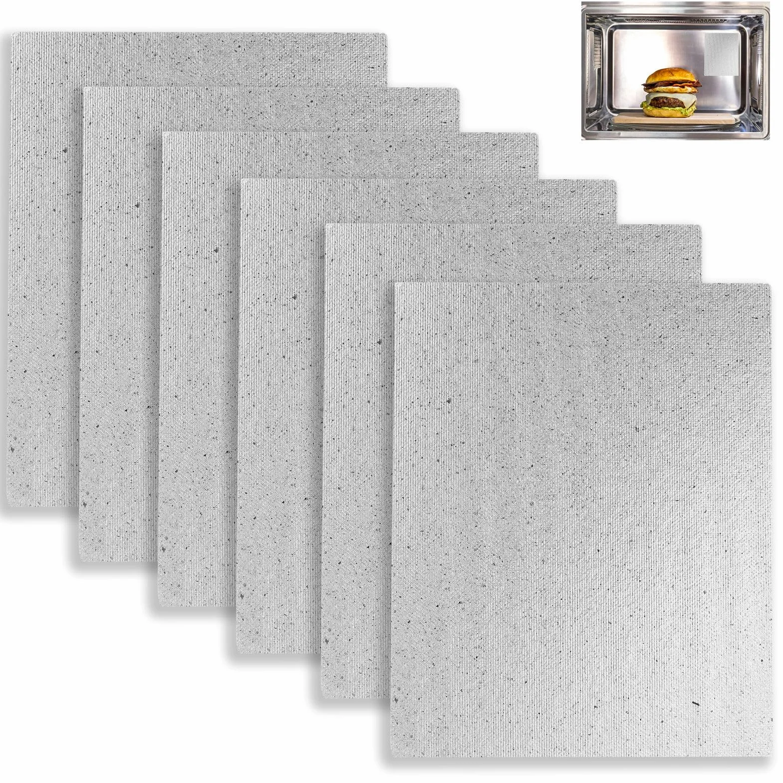 Plaque Mica pour Micro-Ondes 15x12cm Universelle Isolation Thermique Remplacement