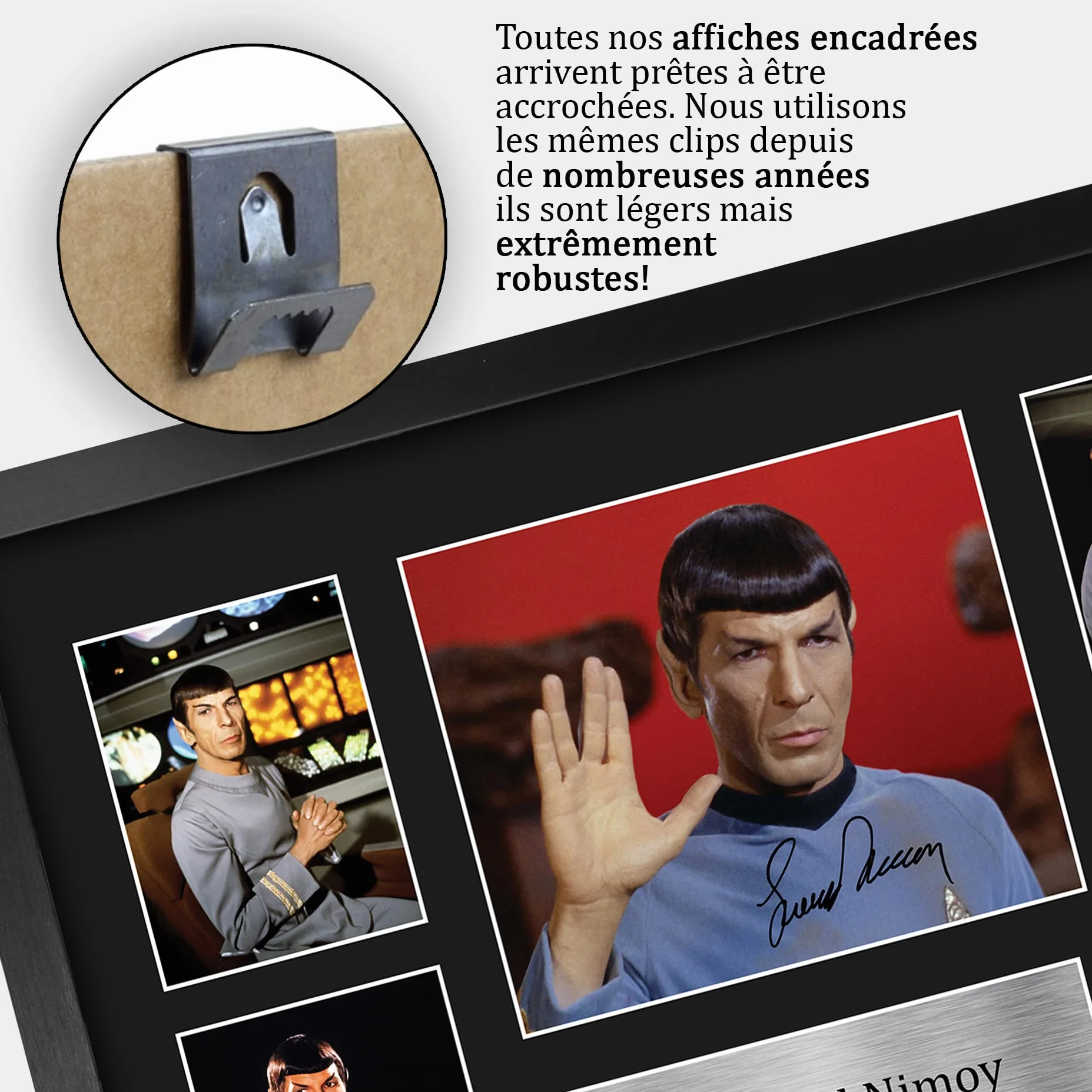 Leonard Nimoy Star Trek A3 Cadeaux Imprimé Signé Autographe Photo Encadré