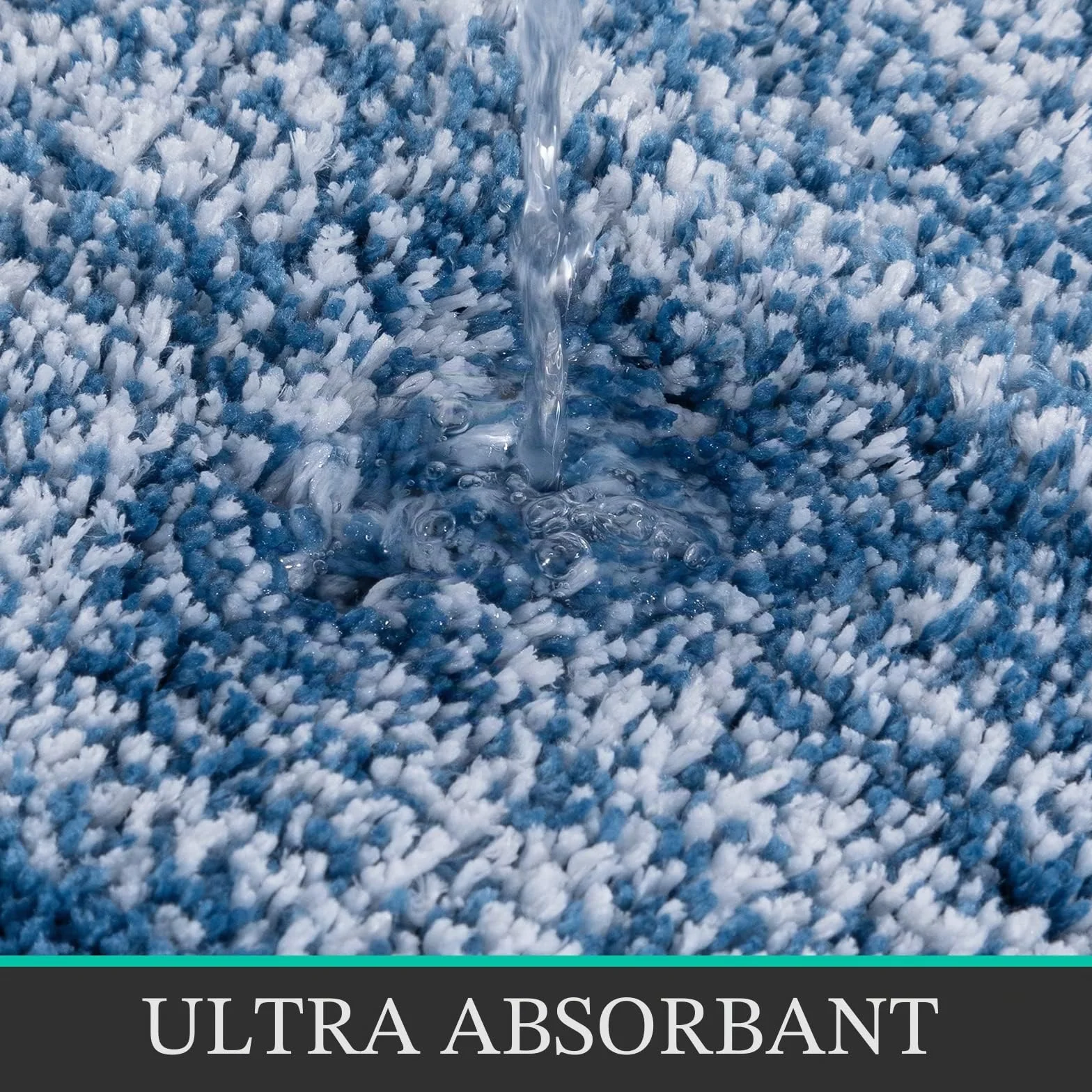 Pauwer Doux Tapis de Bain Antidérapant 50 x 80 cm Microfibre Absorbant Lavable